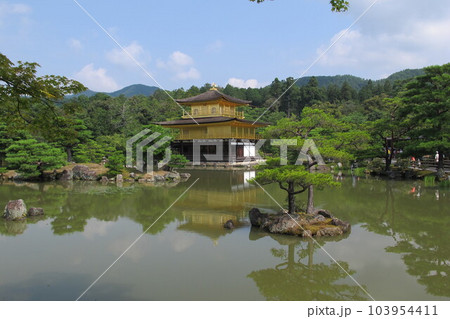 Kinkaku-ji, the Temple of the Golden Pavilion, in Kyoto, Japan 103954411