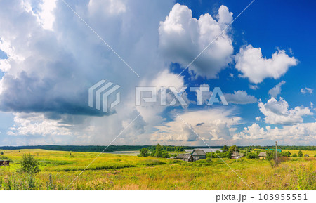 Summer sunny day in a countryside Summer sunny day in a countryside 103955551