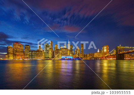 View on Manhattan at dusk View on Manhattan at dusk 103955555