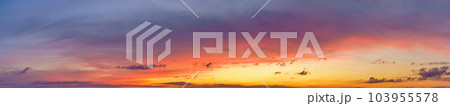 Panorama of dramatic sky background Panorama of dramatic sky background 103955578