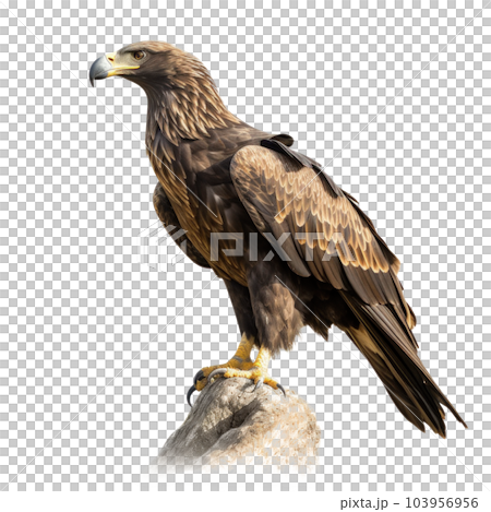 Eagle Bird Isolated. Illustration AI Generative 103956956
