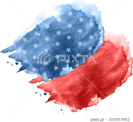USA Flag Color Paint Splash 103957002