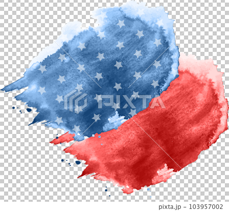 USA Flag Color Paint Splash 103957002