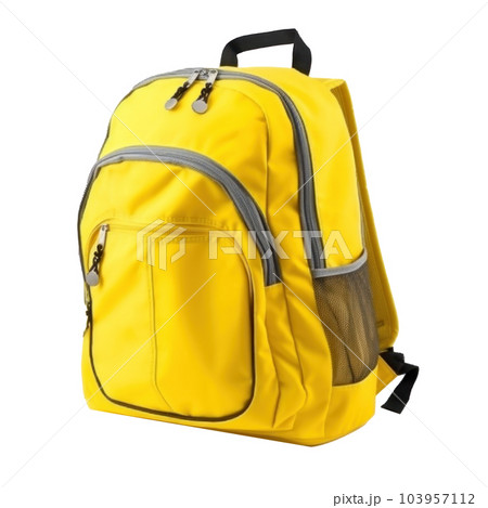 School backpack isolated. Illustration AI Generative 103957112