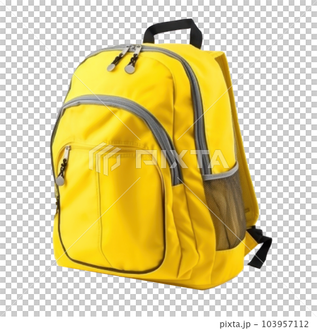 School backpack isolated. Illustration AI Generative 103957112