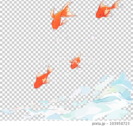 金魚水彩畫和水 AI 生成的圖像 金魚水彩畫和水 AI 生成的圖像 103958723