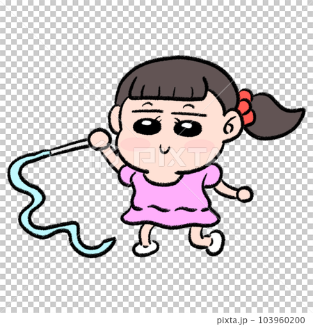 Rhythmic gymnastics girl 103960200