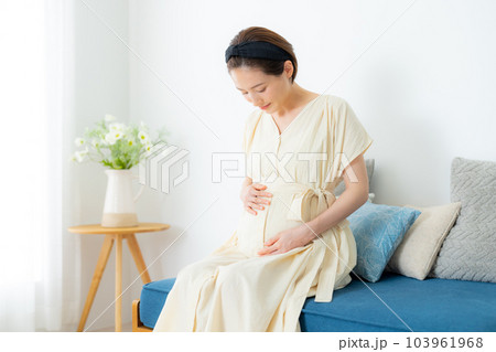 妊婦　リビング 103961968