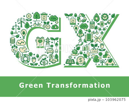 GX(Green Transformation)　デザイン文字 103962075