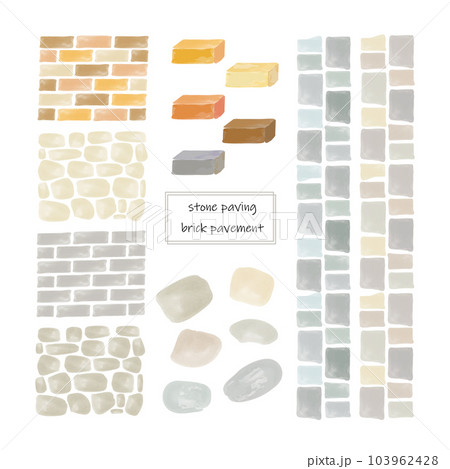 石畳みレンガのイラスト 103962428