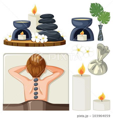 Spa and Sauna Self Care Elements Collection Spa and Sauna Self Care Elements Collection 103964059