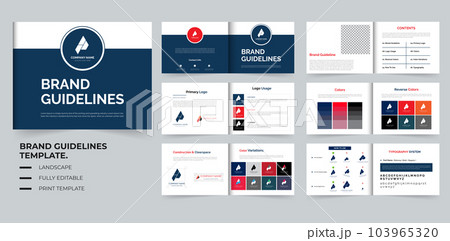 Brand Guidelines template design 12 Pages design Brand Guidelines template design 12 Pages design 103965320