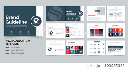 Brand guidelines Template A4 landscape Brand guidelines Template A4 landscape 103965322