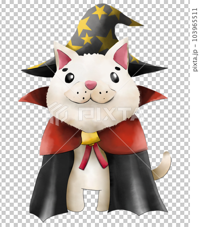 Halloween cute cartoon witch cat character illustation watercolor style png Halloween cute cartoon witch cat character illustation watercolor style png 103965511