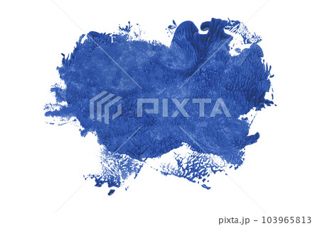 Blue brush isolated on white background. Watercolor Blue brush isolated on white background. Watercolor 103965813