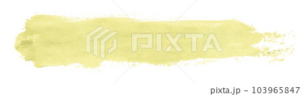Yellow brush isolated on white background. Light yellow color. 103965847