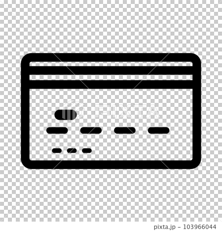 簡單的信用卡支付圖標。非接觸式支付。向量。 103966044