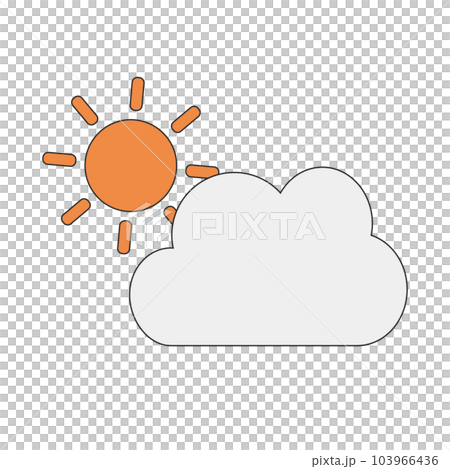 sun and clouds. weather forecast. vector. sun and clouds. weather forecast. vector. 103966436