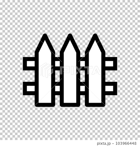 Simple fence icon. barrier icon. fence. vector. Simple fence icon. barrier icon. fence. vector. 103966448