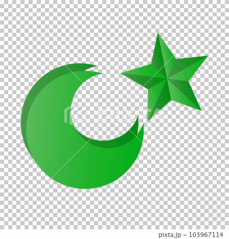Islamic icon of Pakistan. vector. 103967114