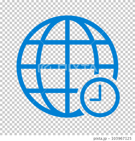 Time zone icon. time zones and earth. vector. Time zone icon. time zones and earth. vector. 103967125