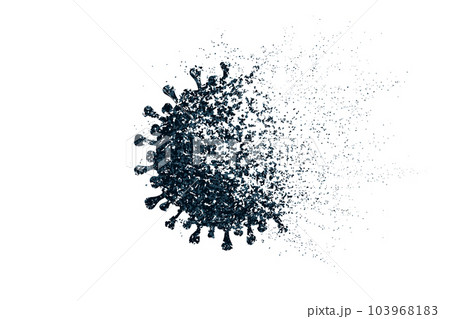 新型コロナウイルス緊急事態の終息宣言を表す抽象的イメージ 新型コロナウイルス緊急事態の終息宣言を表す抽象的イメージ 103968183