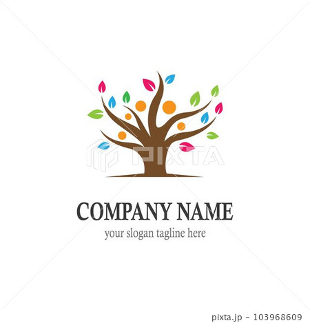 Family tree logo vector icon Family tree logo vector icon 103968609
