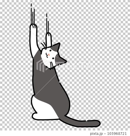 一隻帶爪子的貓的插圖 103968721