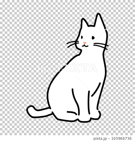 簡單的貓插畫 103968736