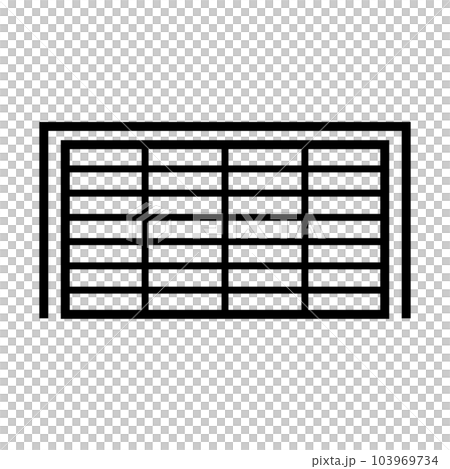 シンプルなサッカーゴールのアイコン。ベクター。 シンプルなサッカーゴールのアイコン。ベクター。 103969734