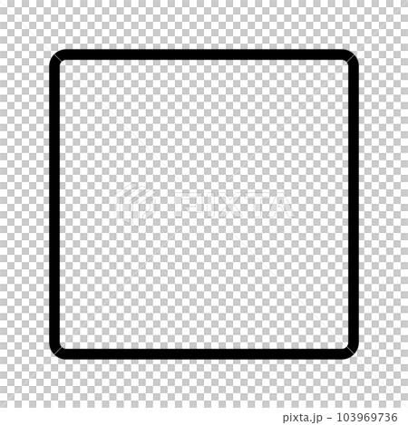 シンプルな四角形のアイコン。ベクター。のイラスト素材 [103969736] - PIXTA