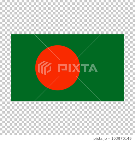 簡單的孟加拉國國旗圖標。向量。 103970149