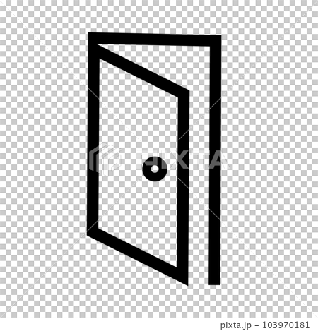 open the door. login. vector. 103970181