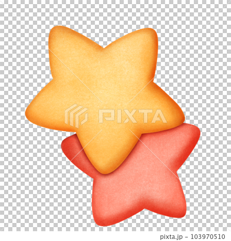 Cute starfish in biscuit shape 103970510