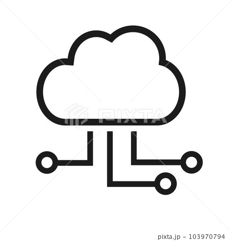 クラウドストレージのアイコン。クラウド管理。ベクター。 103970794
