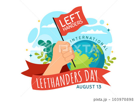 Happy LeftHanders Day Celebration Vector Illustration with Raise Awareness of Pride in Being Left Handed in Flat Cartoon Hand Drawn Templates Happy LeftHanders Day Celebration Vector Illustration with Raise Awareness of Pride in Being Left Handed in Flat Cartoon Hand Drawn Templates 103970898