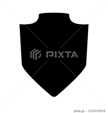 騎士のシールドシルエットアイコン。ベクター。 103970938
