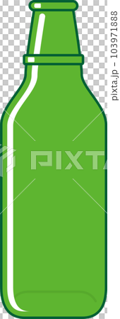 綠色玻璃空瓶圖標 103971888