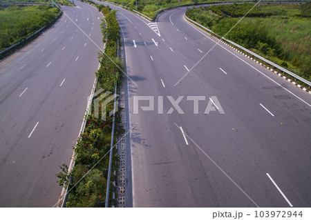 Divide Expressway road  in Bhanga Interexchange of Bangladesh 103972944