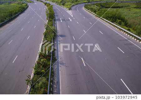 Divide Expressway road  in Bhanga Interexchange of Bangladesh 103972945