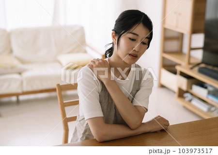 肩が痛い女性 103973517