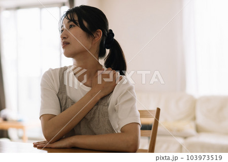 肩が痛い女性 103973519