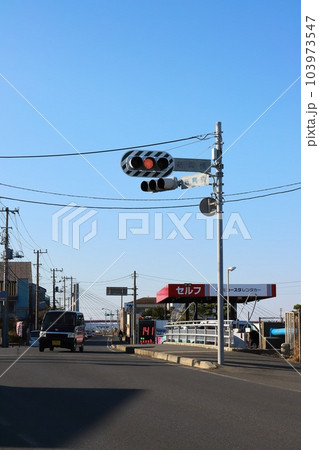 千葉　銚子　ゼブラ信号機 103973547