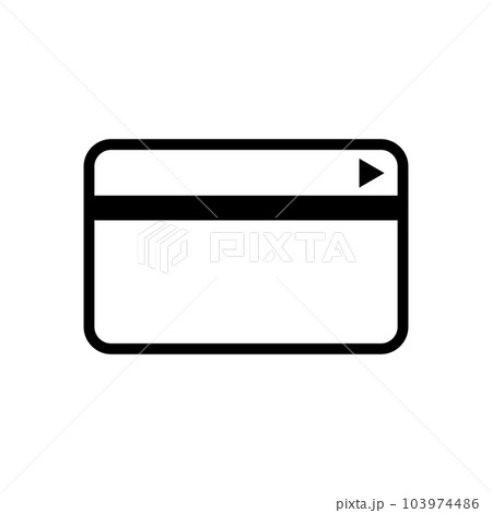 クレジットカードやキャッシュカードのアイコン。決済や銀行口座。ベクター。 103974486