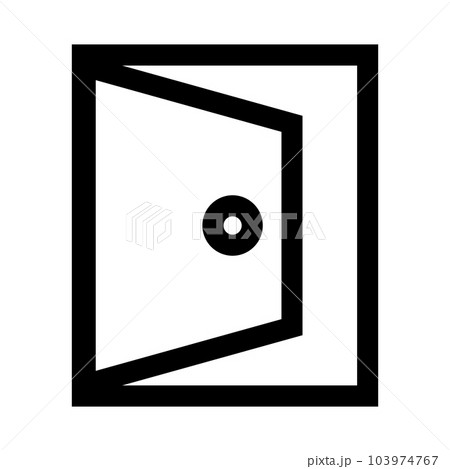 open door icon vector