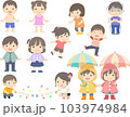 子供のイラストセット 子供のイラストセット 103974984