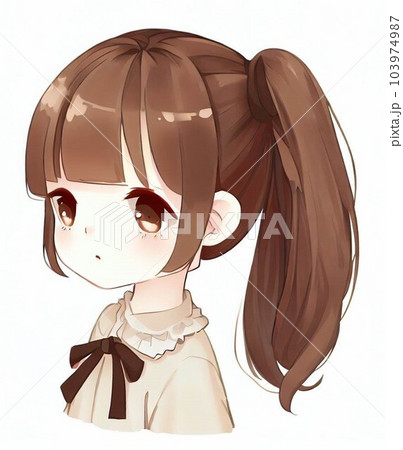 物思いに浸っている少女 103974987