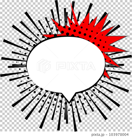 Pop art polka dot halftone speech bubble balloon icon sticker memo keyword planner text box banner, flat png transparent element design Pop art polka dot halftone speech bubble balloon icon sticker memo keyword planner text box banner, flat png transparent element design 103978004