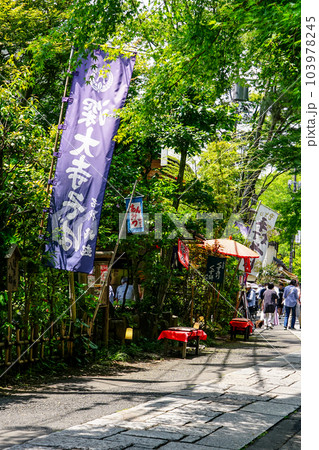 深大寺参道の賑わい（東京都調布市） 103978245