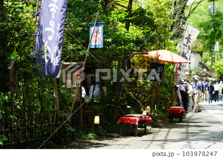 深大寺参道の賑わい（東京都調布市） 103978247